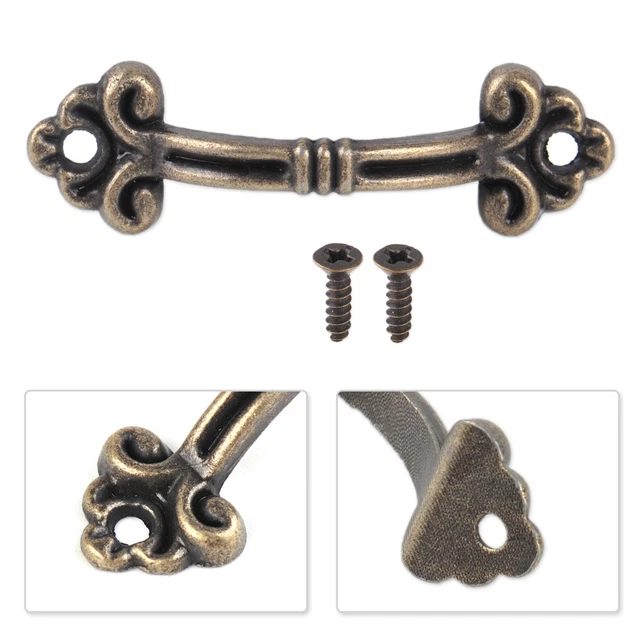10pc 48mm Antique Bronze Small Jewelry Box Handle Drawer Cabinet Door Pulls Knob