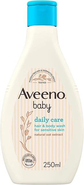 Aveeno Baby Daily Care Hair & Body Wash Sensitive Skin Natural Oat Extract 250Ml