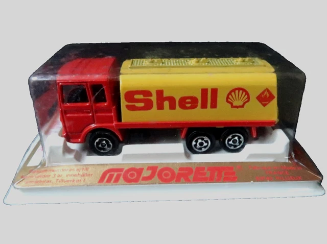 Ancien Camion Saviem Citerne Majorette Série 200 – Rouge Shell – État Neuf Sous Blister