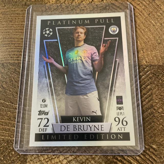 TOPPS MATCH ATTAX 2024/25 Kevin De Bruyne Platinum Pull Limited Ed in