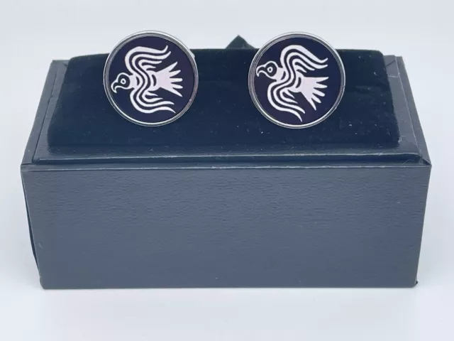 Viking Odin's Raven's Norse Metal Pagan Nordic Cufflinks in Presentation Box