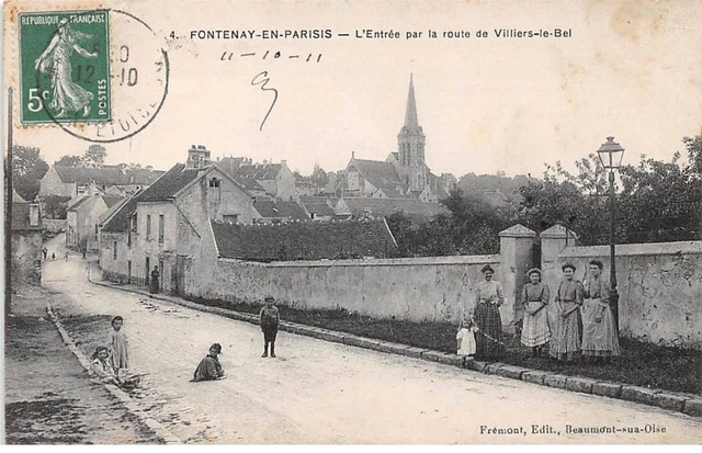 95.AM17908.Fontenay in Paris.N°4.Entrance by road of Villiers le Bel