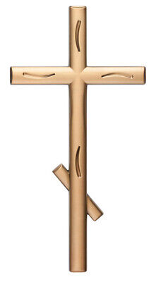 Croce ortodossa stilizzata - Finitura bronzo lucido con decorazioni