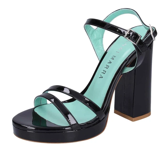 Chaussures Femme GIANNI MARRA 36 Ue Sandales Noir Vernis BF931-36