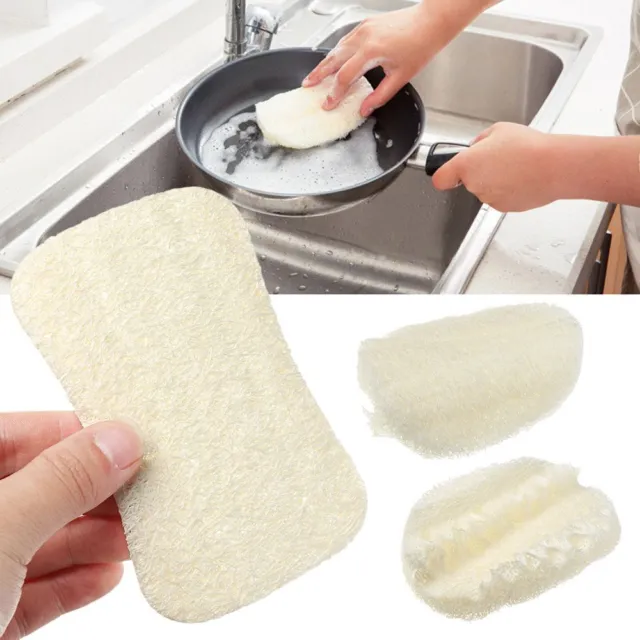 Acheter 1/5 pièces éponge de nettoyage de cuisine pour vaisselle  anti-rayures microfibre éponge épurateur cuisine maison nettoyage Pot  casserole lave-vaisselle éponge (Couleur aléatoire)