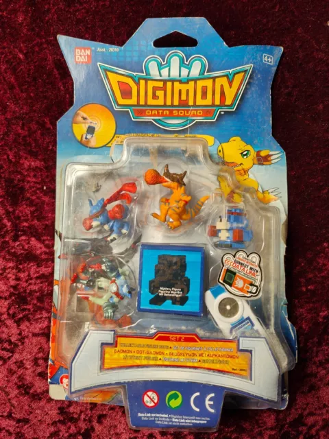 Digimon Figuren Data Squad 4 Figuren + 1 Mystery Figur + 1 Chip für Data Link