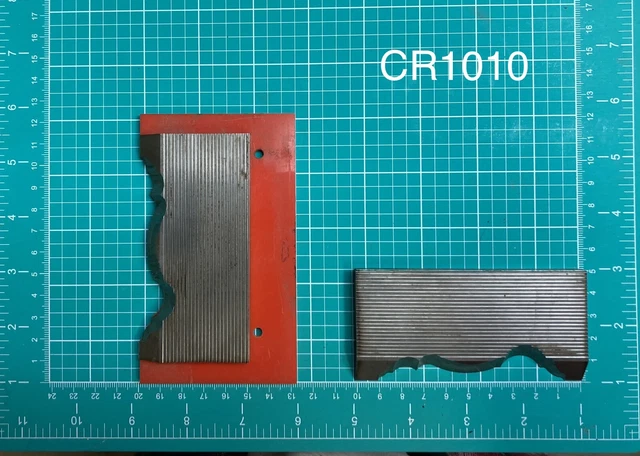 5/16 Corrugated High Speed Steel Molding Knives - Crown Molding Profile -