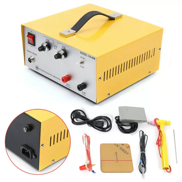 80A Jewelry Welding Machine Electric Laser Spot Welder Gold Silver Soldering New