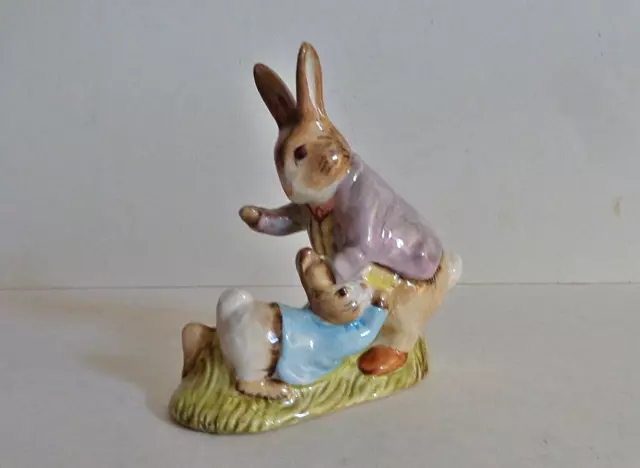 Discontinued Royal Albert  Beatrix Potter  'Mr  Benjamin Bunny & Peter Rabbit '