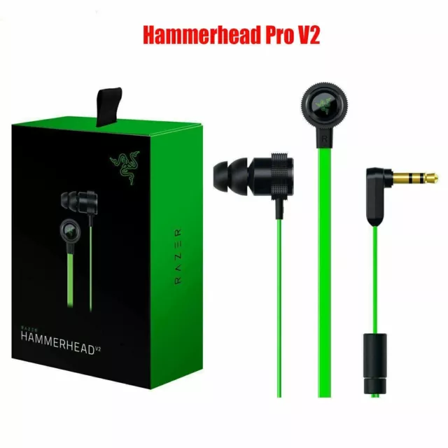 New Razer Hammerhead Pro V2 In-Ear Music Game Earbuds Headset Headphone Earphone