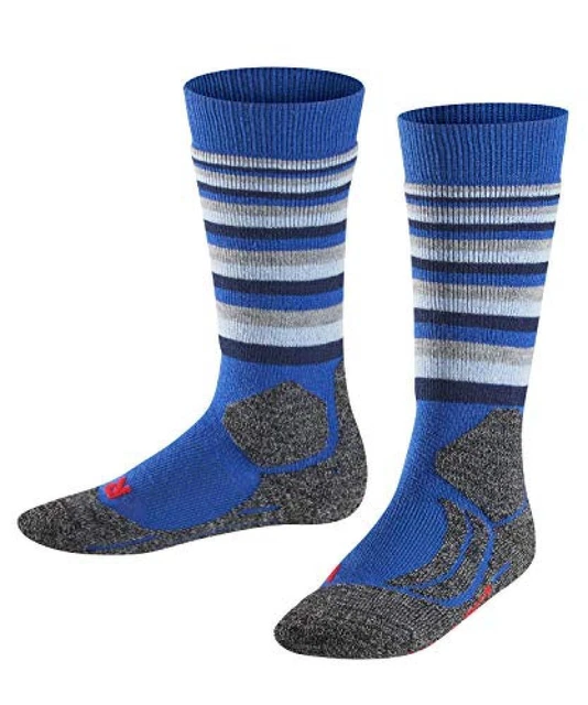 (TG. L) Falke SK2 Trend Skiing Knee High, Calze Bambino, Blue, L - NUOVO