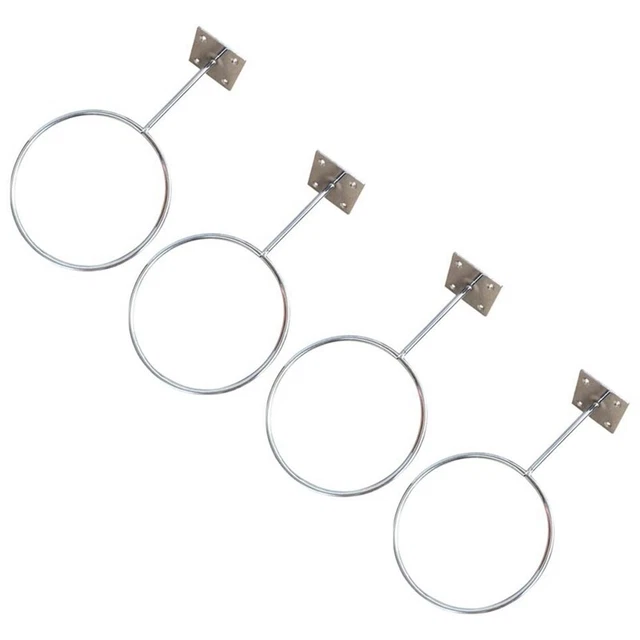 4 Pcs Wall Mount Sports Ball Holder Display for Medicine Ball, Basketballs,6412