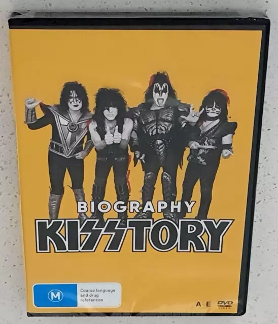 Kiss Kisstory Official A&E Documentary (2022) Brand New Sealed Region 4 Dvd