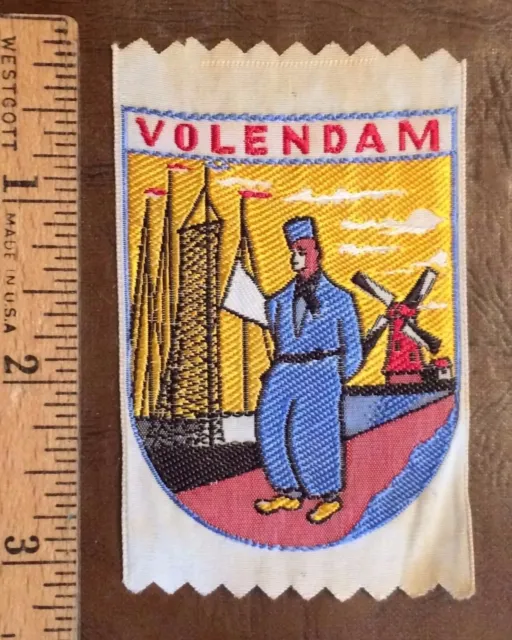 VOLENDAM Holland The Netherlands Souvenir Woven Patch Badge