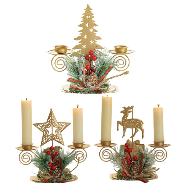 Christmas Candle Holders Decorative Candle Stand Candle Stick Holder Candlestick