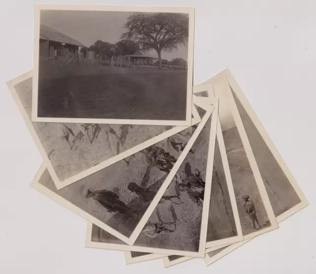 9x12 - AFRIQUE DU SUD - 7 snapshots -En Gare en direction de Johannesburg c.1910