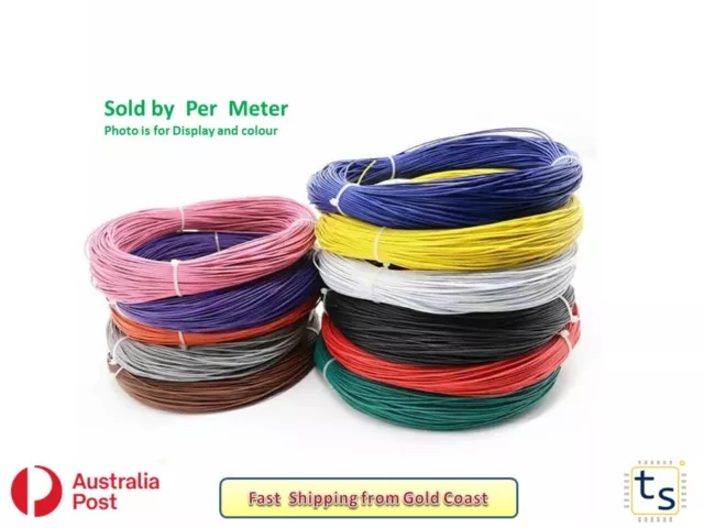 UL-1007 18AWG 24 Strand Insulated PVC Hook-Up Wire 300V Electrical Wire  Per Mt