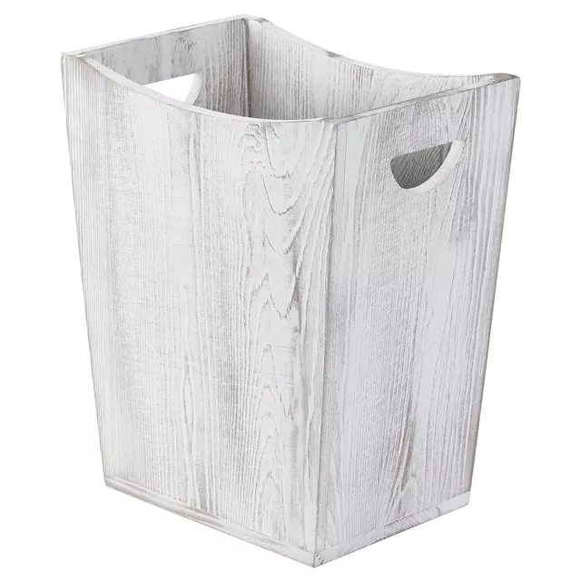 Trash Can Wooden Waste Basket for Recycling Bin Container for Office Bedroom ,US