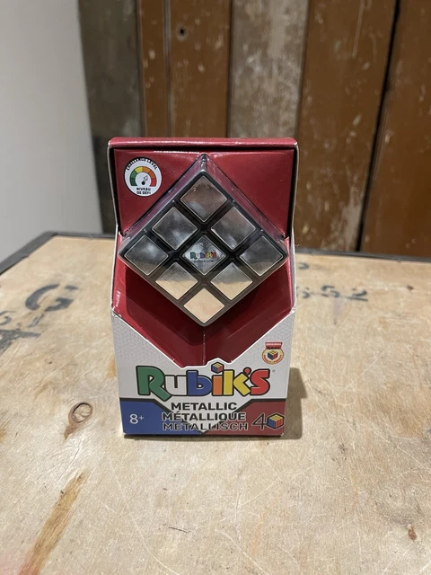 RUBIK'S METALLIC 3X3 Cube Special Edition Classic Puzzle Foil Finish ...