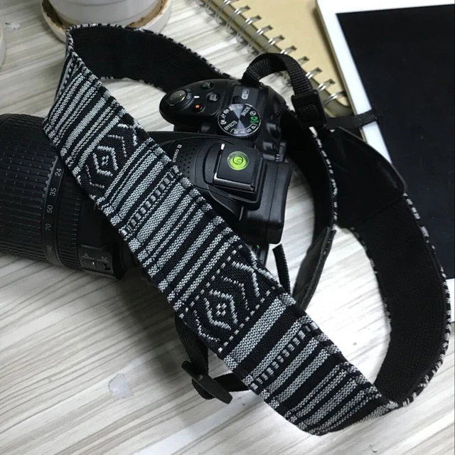 Cinturón Universal Vintage Cámara Hombro Cuello Pulsera Estilo Etno Cámara Banda Gu