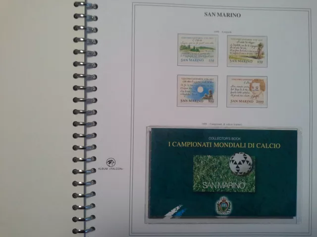 San Marino 1998 Annata completa 21 francob + 3 foglietti + 1 libretto MNH ***