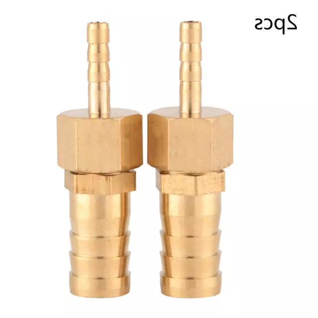 2pcs 4--12mm Brass Fitting Hose Barb Tail Reducer Reducing Plug Connector SH GFL