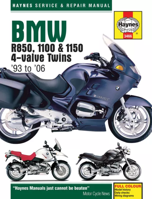 Haynes 3466 Manuale Di Riparazione Moto Bmw R 1100 S Abs 2005
