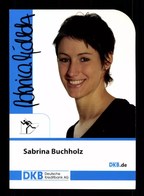 Sabrina Buchholz Autogrammkarte Original Signiert Biathlon + A 151176