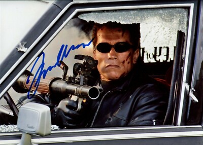 AUTOGRAPHE ORIGINAL DE l'acteur ARNOLD SCHWARZENEGGER / Terminator