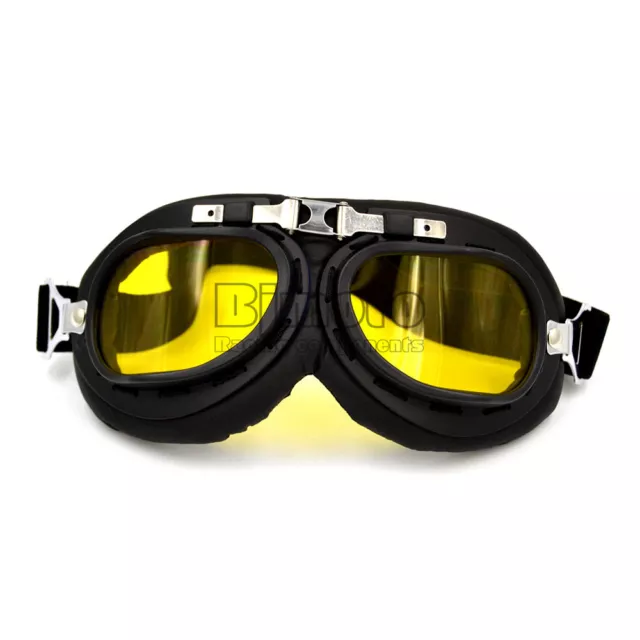 Aviator Pilot Cruiser Motorcycle Scooter Goggles ATV Dirt Bike Off Road Racing