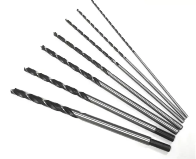 Drill Bits 7pc Extra Long Drill Bits 4mm -13mm 300mm Brad Point Drill Carpentry