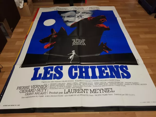 Affiche cinema 120x160 LES CHIENS DEPARDIEU