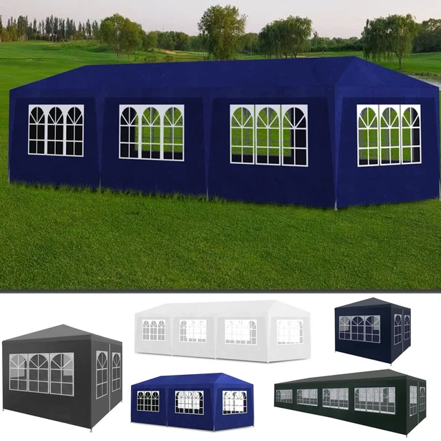 PARTYZELT ZELT PAVILLON Wasserdicht Bierzelt Festzelt Gartenzelt Anthrazit Weiß 356439748744