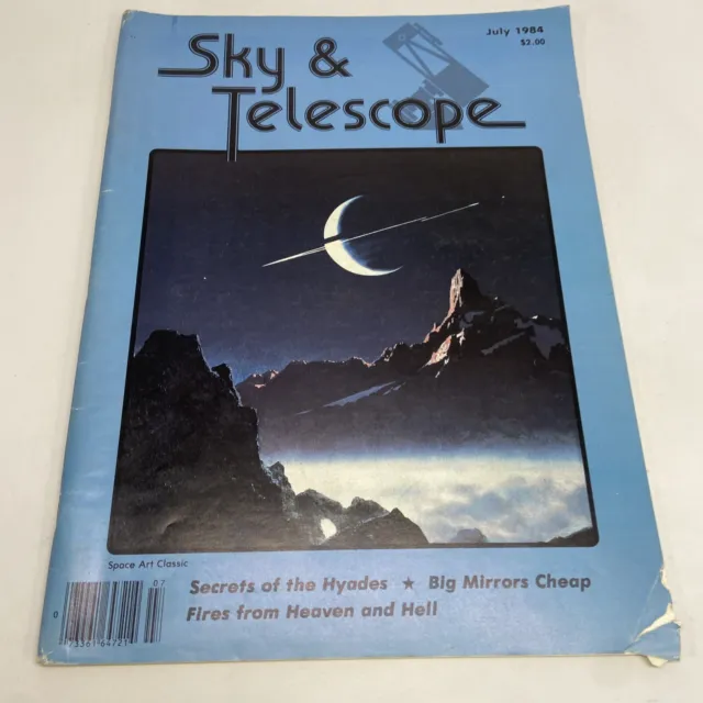 Sky and Telescope Magazine July 1984 Cosmology Astronomy Stars SPACE comets