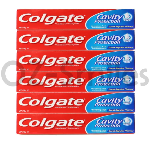 COLGATE 175g TOOTHPASTE MAXIMUM CAVITY PROTECTION GREAT REGULAR FLAVOUR