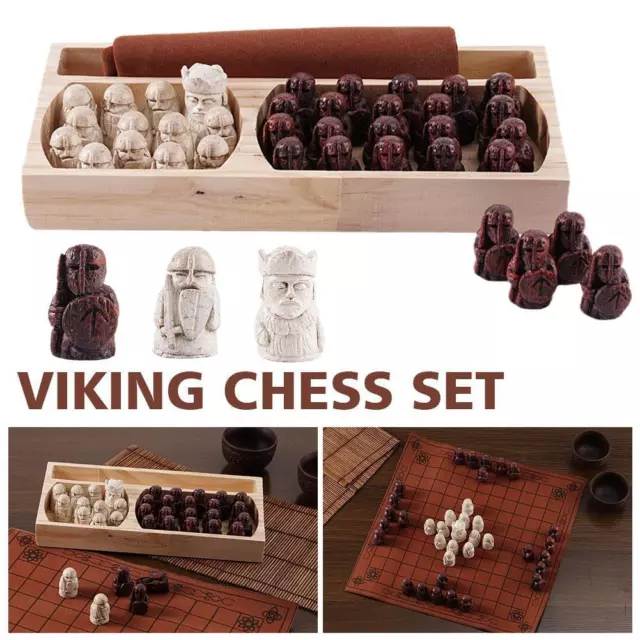Viking Chess Traditional Strategy Portable Board Game] V5Z0