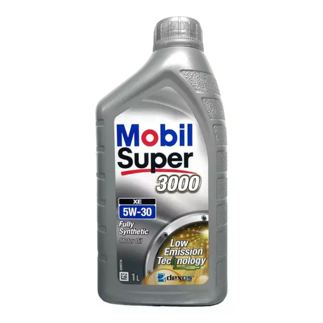 1 Litre Huile Moteur Mobil 5W30 Super 3000 Xe Full Synthetic Acea C3 Api Sm / Sl