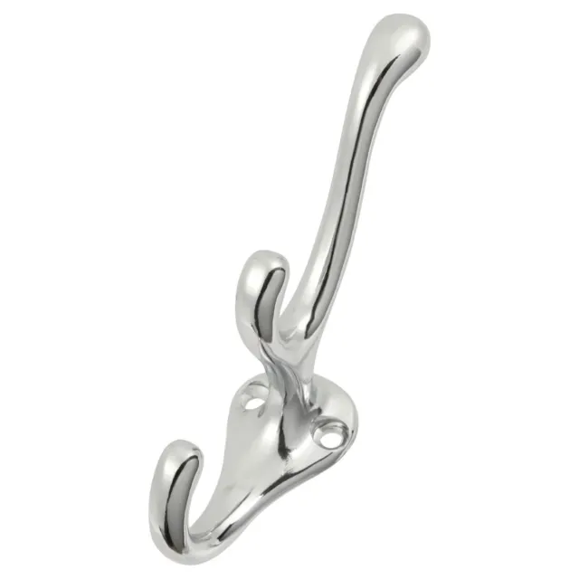 Hickory Hardware P25028-CH 4 Inch Length Triple Coat, Robe Hook in Chrome