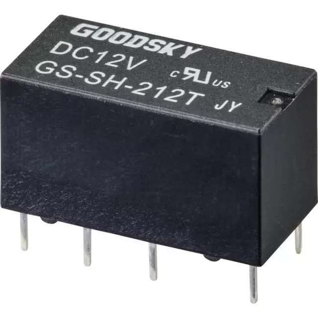 GoodSky GS-SH-212T Relais pour circuits imprimés 12 V/DC 2 A 2 inverseurs (RT)