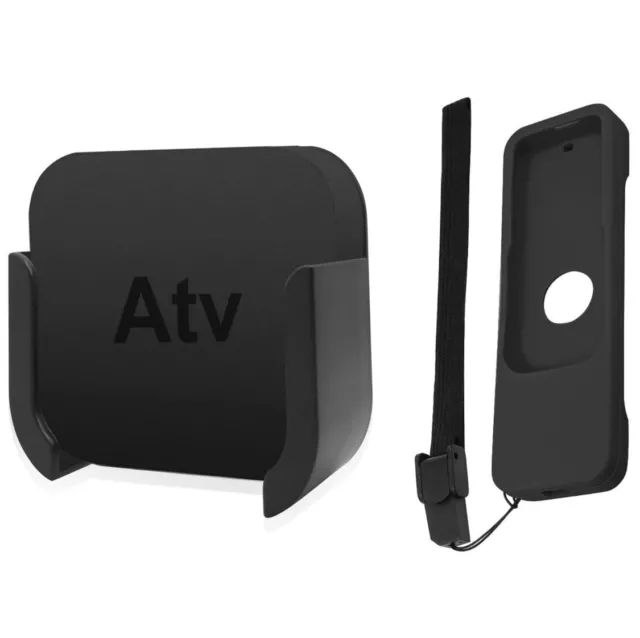 Apple TV Wall Mount Compatible With 4th & 4k 5th Generation With Remote Case