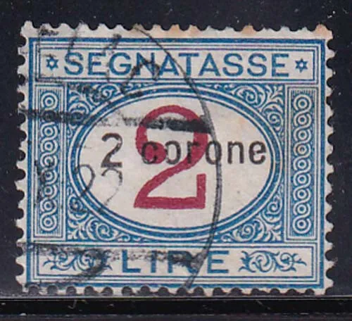 G737 DALMAZIA – Segnatasse 2 lire sovr. n. 3, timbrato.