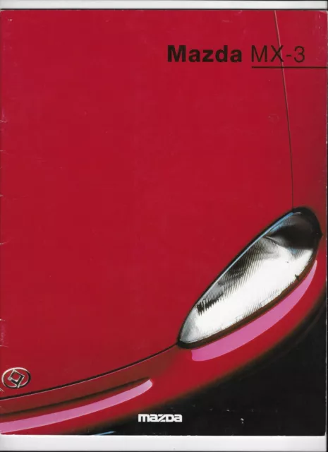 1993 Mazda MX-3 car brochure