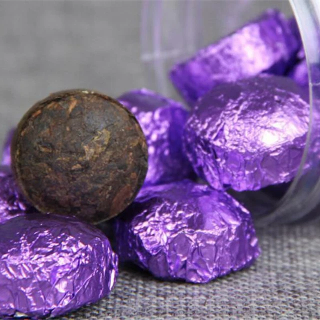 Tè Pu-erh Yunnan 100g - Tè Maturo Shu Cha Biologico - Torta Di Tè Cinese Per Perdita Di Peso E Digestione - Decaffeinato Naturale