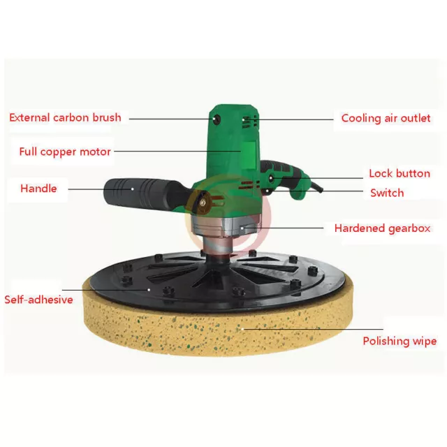 1PC Béton Ciment Mortier Électrique Truelle Mur Lissage Polir Machine