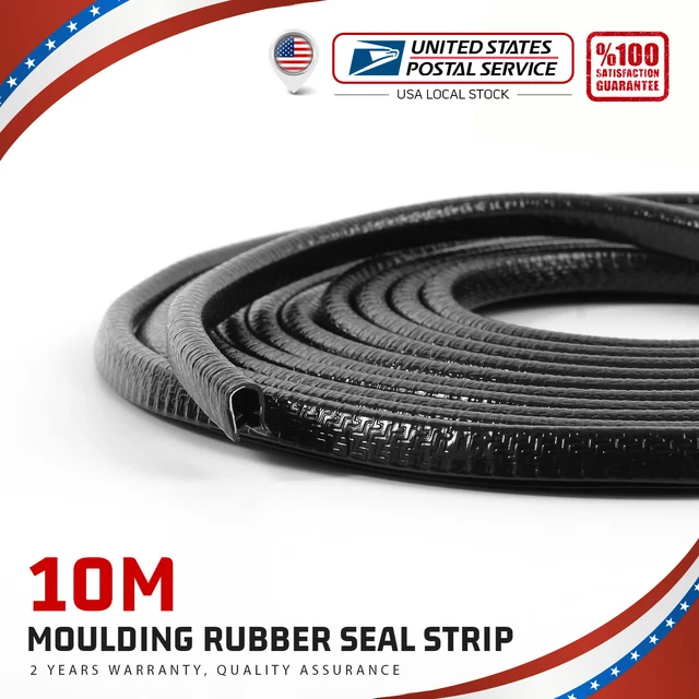 U Channel Edge Protect Trim Seal Strip, Cover Unfinished/Sharp/Curve Edges 33FT