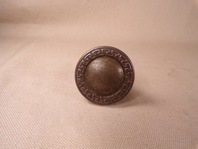 Tiroir de commode vintage / antique en acier meuble bouton de traction matériel 2