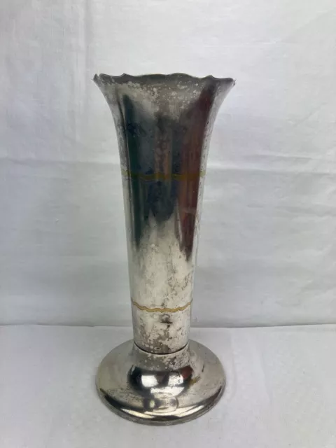 Vase antik WMF Ikora versilbert riesig Art Deco ca 28 cm hoch