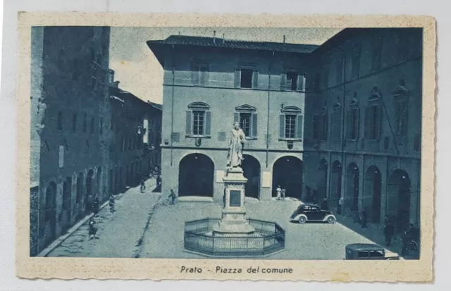 32711 Cartolina - Prato - Piazza del Comune - VG 1950