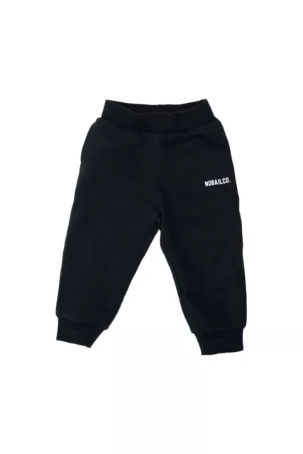 Boxing Day Nobailco Kids Trackpants, Black, Grey Marle, Sizes 2-6