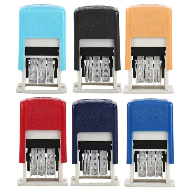 DIY Handle Account Date Stamps Stamping Mini Self-Inking Stamps Date Wheel Stamp